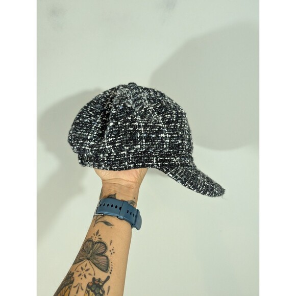 David and Young Womens Academia Preppy College Y2K Tweed Taxi Style Hat Clueless - Picture 2 of 6